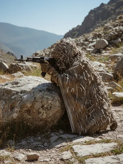 Anti-drone thermal-camouflage cape