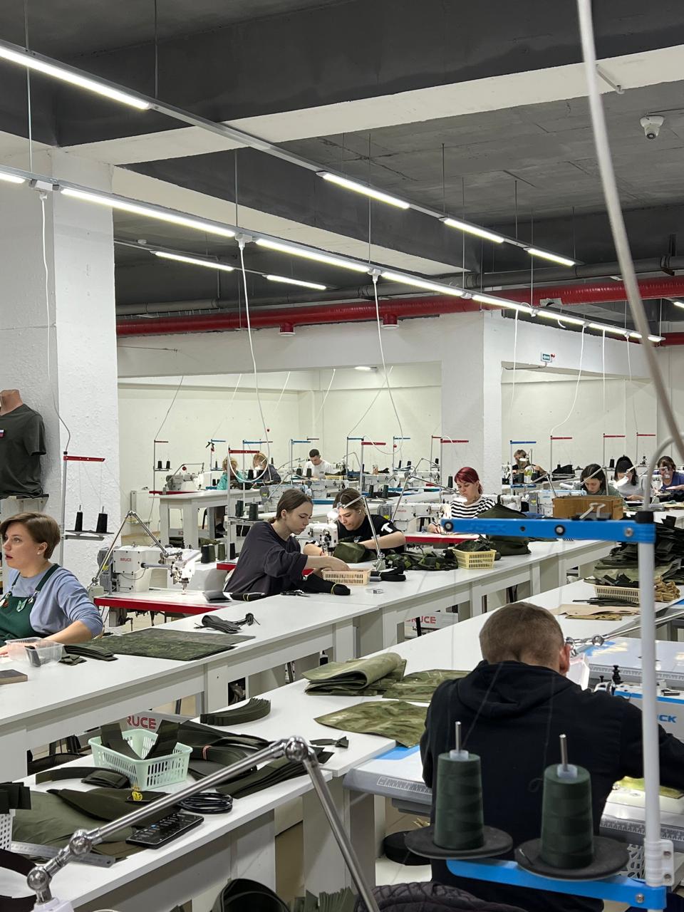 Ganza's sewing workshop in Stavropol