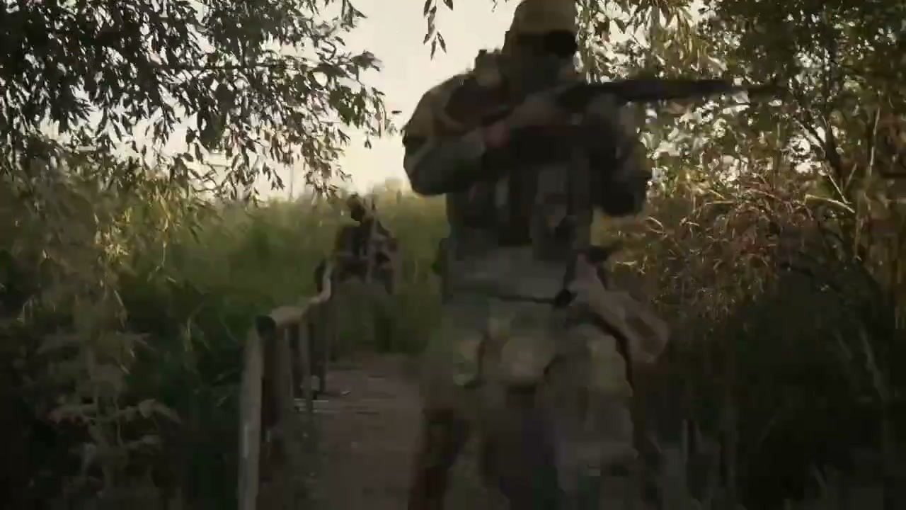 Still from Ganza's promo video: a soldier in the brand's tactical gear